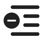 Text Collapse SVG Icon